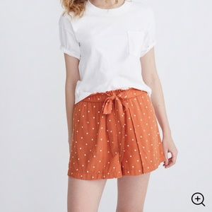 Madewell - Polka Dot Drapey Shorts - XXS